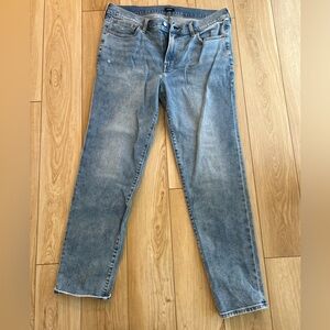 Express Light Blue Slim Straight Jeans